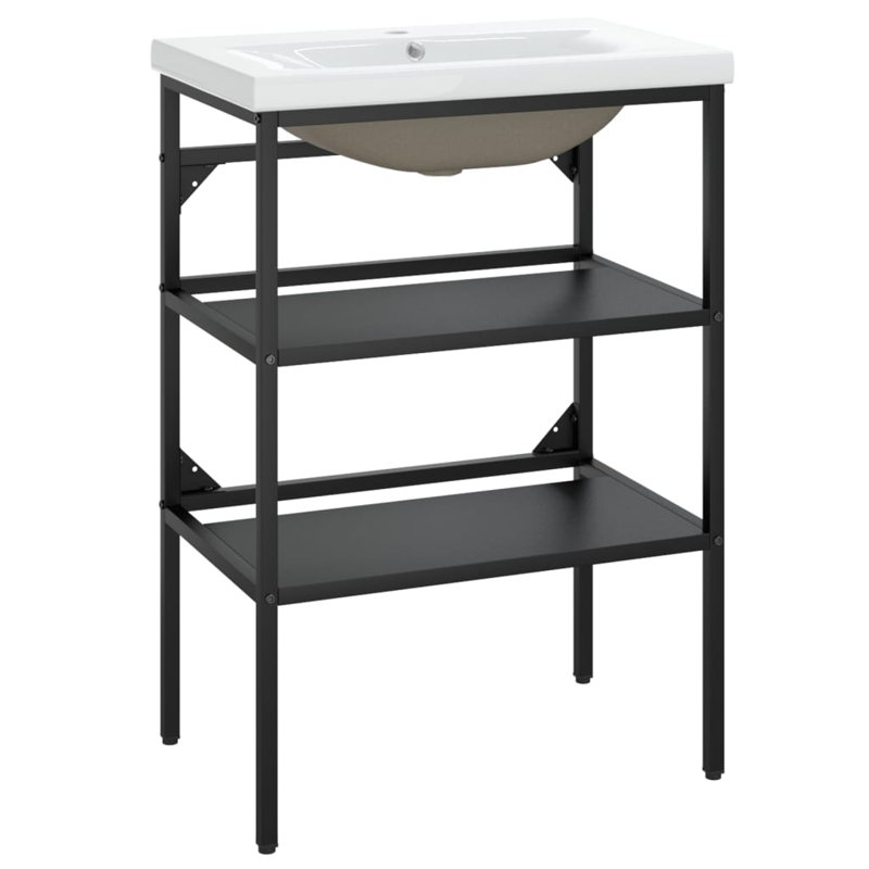 Payan 59mm Single Bathroom Vanity with Basin, Black