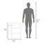 Armoire de salle de bain, 4 tablettes ouvertes, 1 porte, blanc