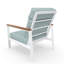 Fauteuil club d'extérieur en métal avec coussin Sunbrella Townsend-116488495