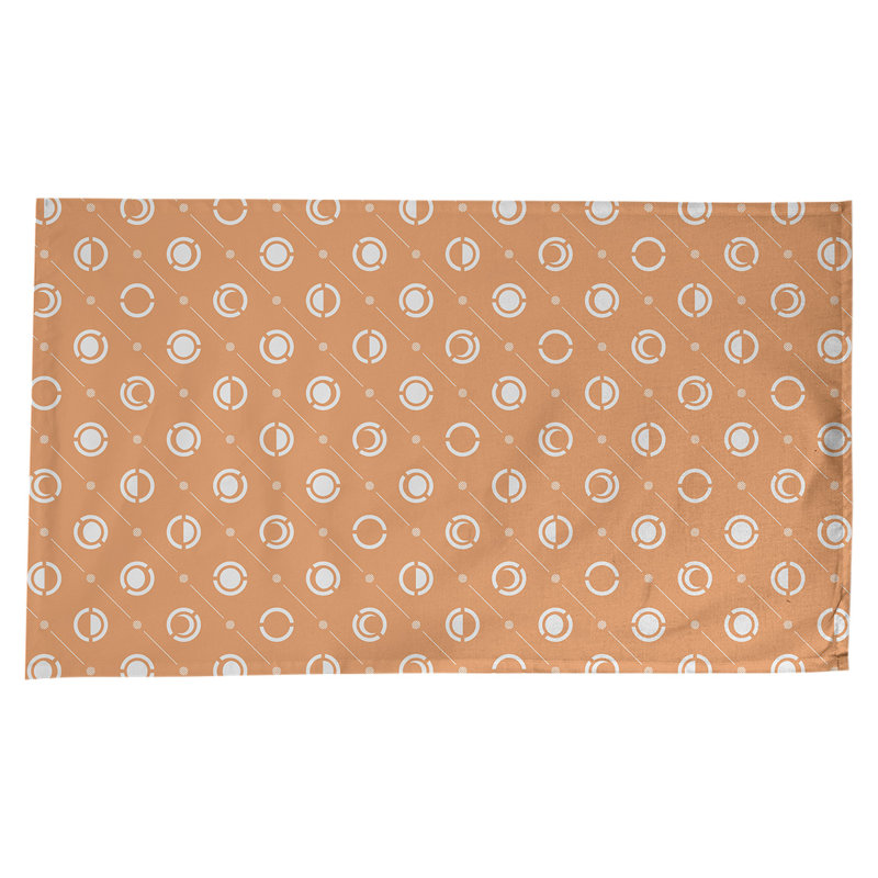 Classic Moon Phases Tablecloth, Orange
