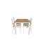 Navya 4 - Person Teak Solid Wood Patio Dining Set Extendable Rectangular Table