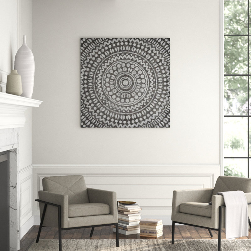 Mono Diadem Glitter Print by Beverly Fuller, Glass Coat