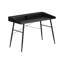 Bureau d'ordinateur, bureau personnel, ordinateur portable, tablettes de rangement, L 48 po, travail, stratifié noir, noir, contemporain, moderne