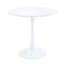 Table de salle à manger à piédestal ronde 31,9 po - base de sablier nordique, petit coin-repas moderne