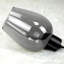 3‑Light Smoked Grey Glass Kitchen Island Pendant