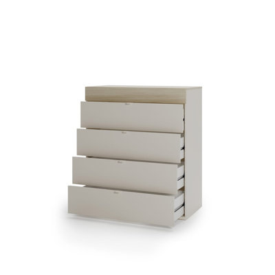 Chest of Drawers 100 cm - Tall Versatile Storage with Four Spacious Drawers