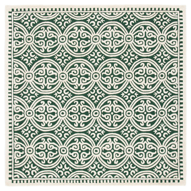 Ridgeton Hand Tufted Wool Oriental Rug, Square 6'