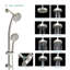 Pomme de douche ronde multifonctionnelle 4,7 po-77055387
