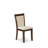 11 Piece Kitchen Table Set Includes a Rectangle Dining Table with Removable Leaf and 10 Light Beige Linen Fabric Upholstered Chairs, Antique Walnut-677213843-677213869