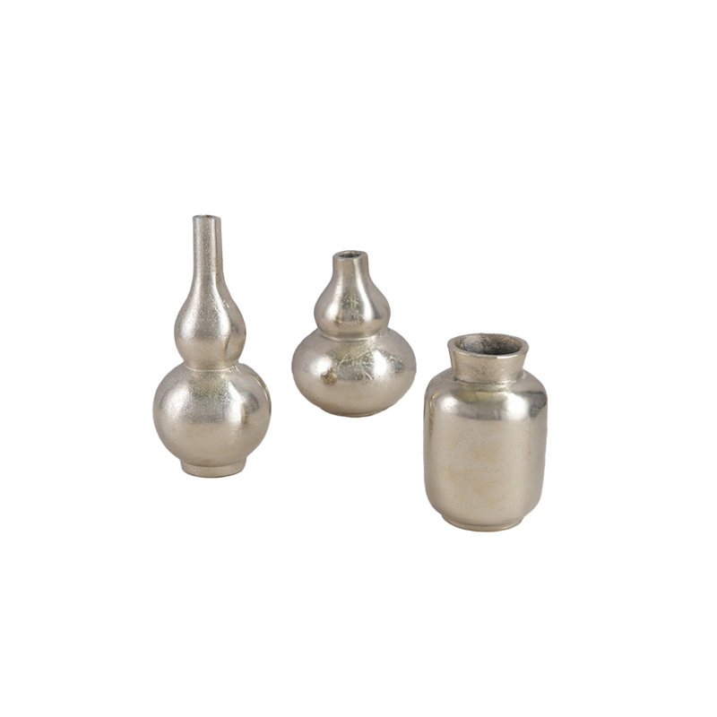 Ensemble de 3 vases Mercer41 Radiance, Argent argent