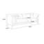Causeuse-coussin standard 100% polyester kaki café-1768412288