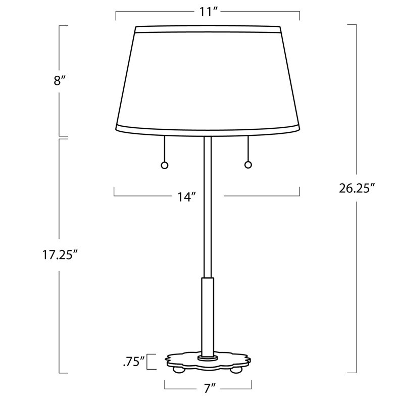 Daisy Buffet Table Lamp
