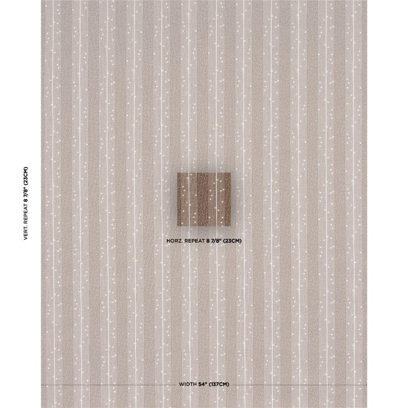 Tissu rayé Schumacher X Veere Grenney Stella