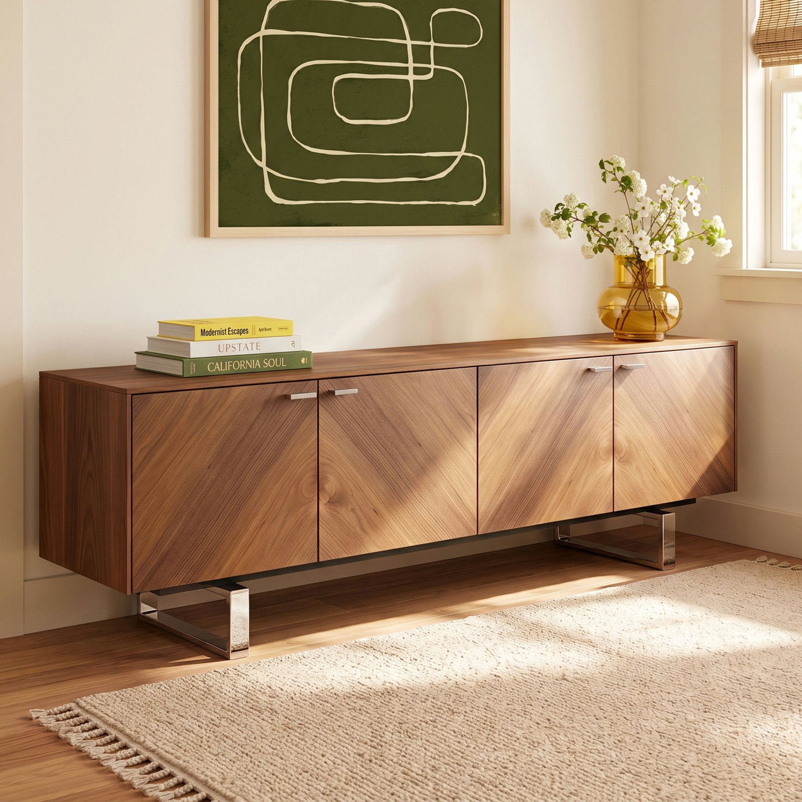 Douglas 71" Stainless Steel TV Stand