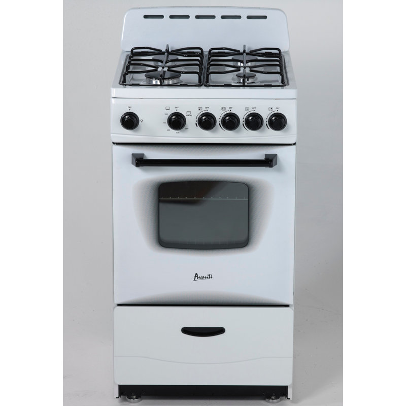 Avanti 20" Compact Gas Range Oven, White