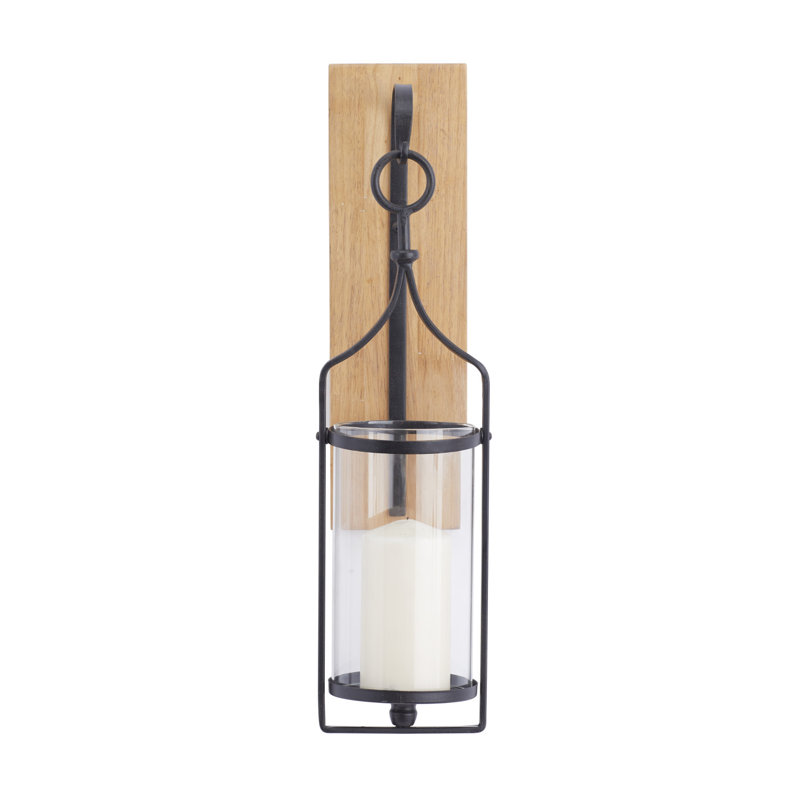 Candle Wall Light, Black