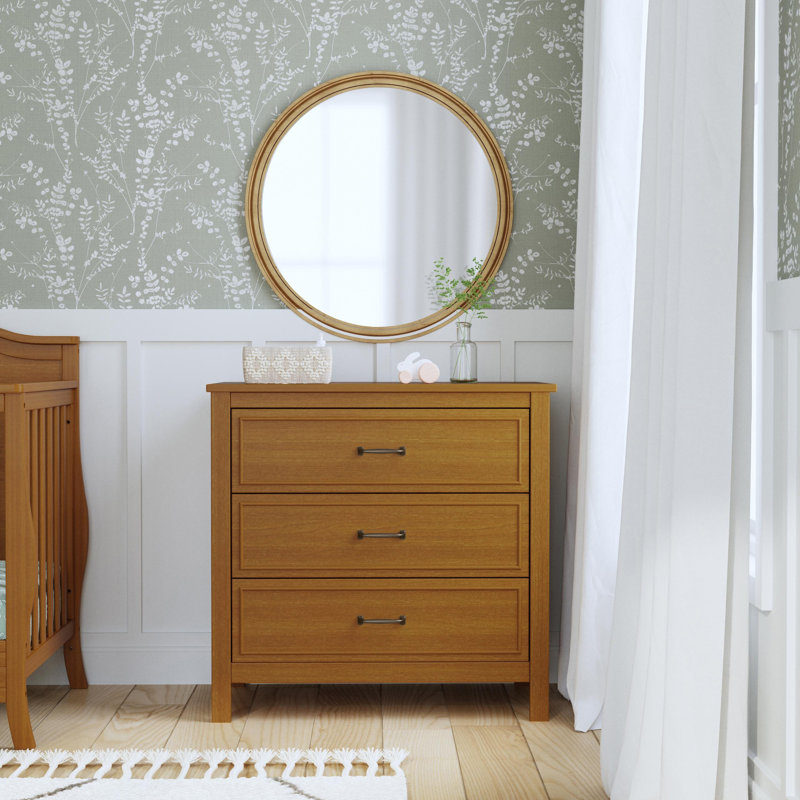 Charlie 3-Drawer Dresser, Chestnut