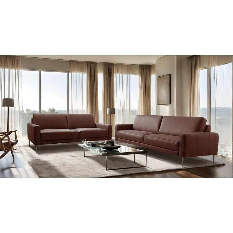 Aadhavan Sofa, 3, Brown, 85cm H x 187cm W x 92cm D