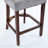 Mid Century Modern Counter Height Bar Stools Set Of 2, Farmhouse Linen Fabric Upholstered Accent Chair Curved Backrest With Copper Nails Around,Kitchen Chairs With Hardwood Frame-237870974