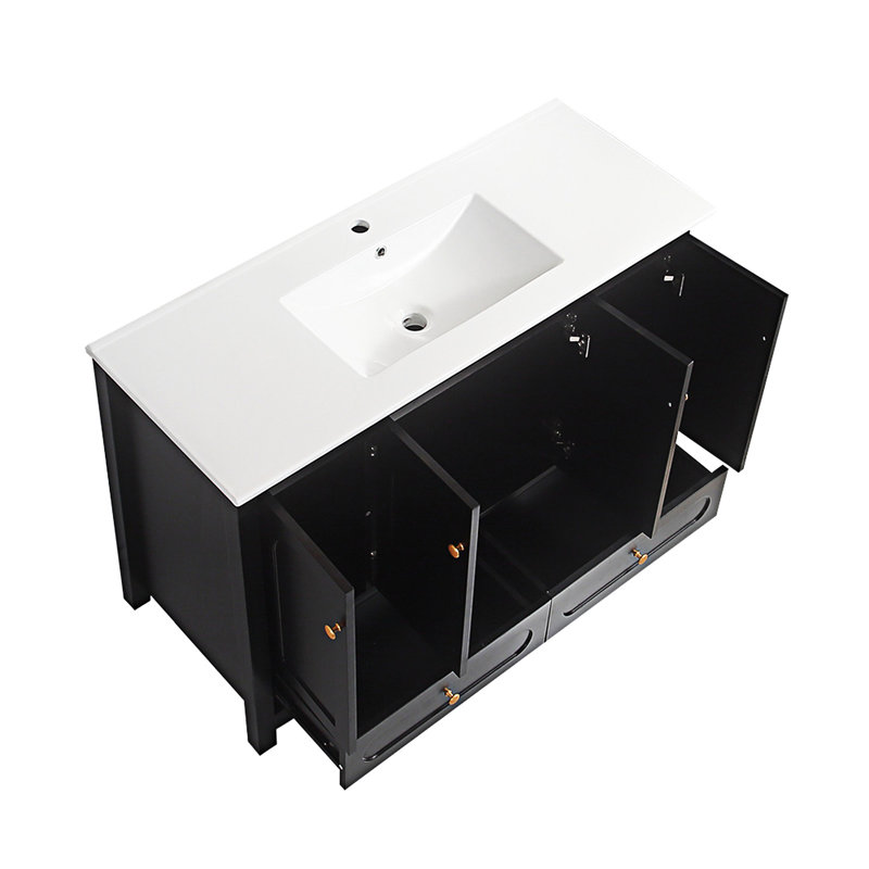 Ensemble de meuble-lavabo avec lavabo en céramique