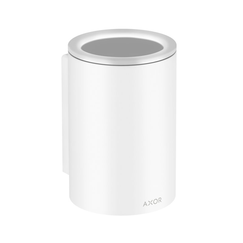 Universal Circular Toothbrush Holder, Matte White