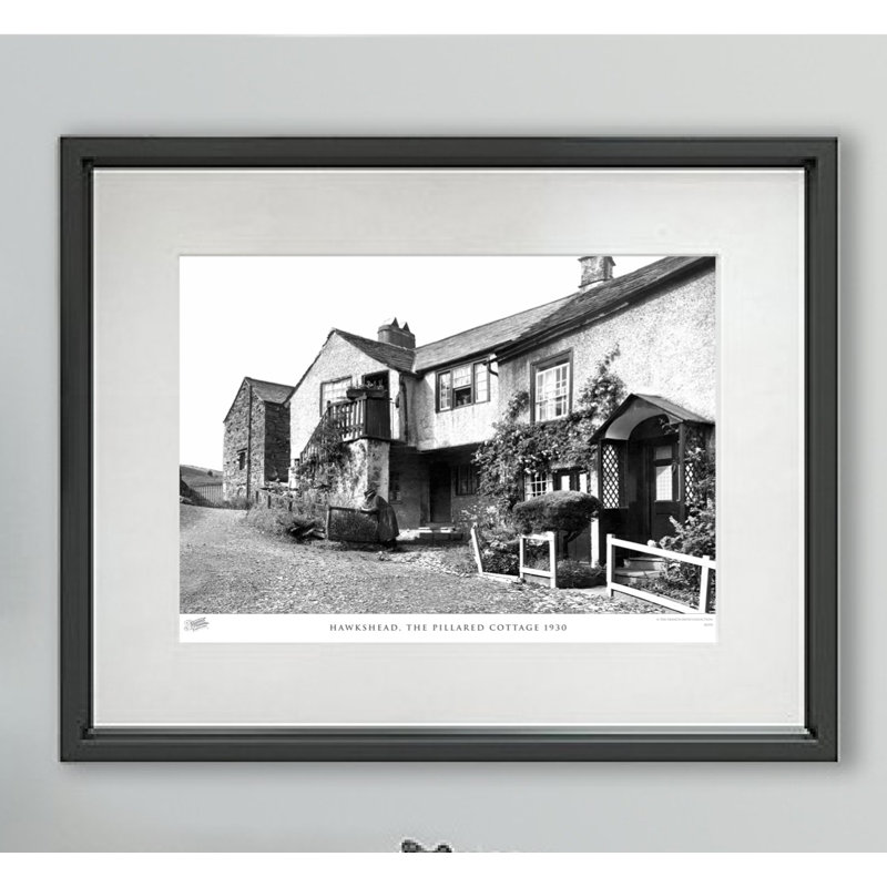 Hawkshead, The Pillared Cottage 1930 by Francis Frith - Single Picture Frame Print, 60cm H x 80cm W x 2.3cm D