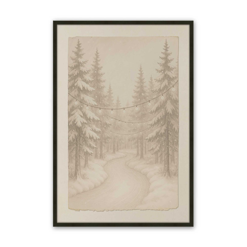 «Twilight Pathway», reproduction d'art, 16 po x 20 po, Noir satiné