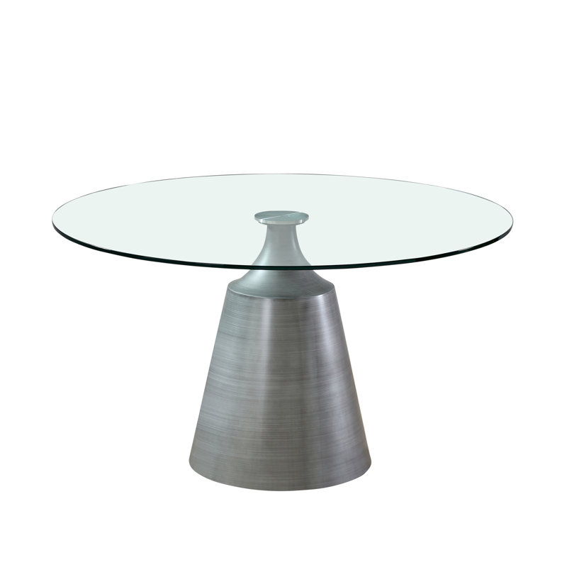 Table de salle à manger à piédestal de L 53 po Fumiyo