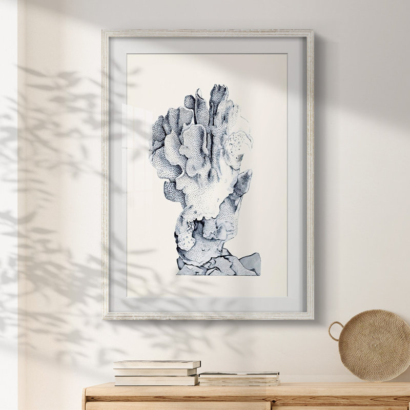 Kiaan - Toile tendue avec châssis, H 28,5 po x l 20,5 po, Blanc