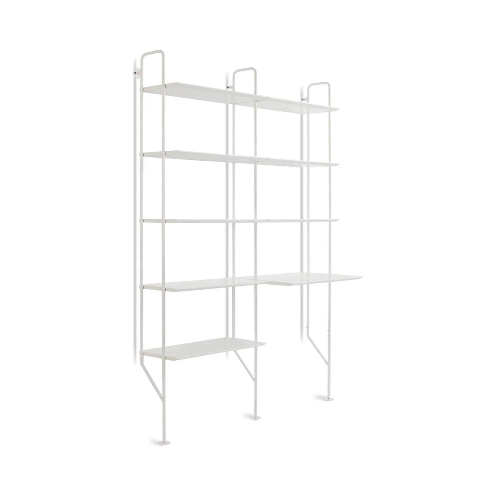 Hitch Leaning / Ladder Desk, White, White