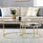 Emmitt Glass Top Nesting Coffee Table-490320556