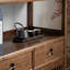 Buffet en bois de noyer noir
