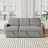 85.8" Pull Out Sleeper Sofa L-Shaped Couch With USB Port And T-pyce Port-79427452