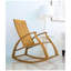 Chaise berçante d'extérieur en bois massif