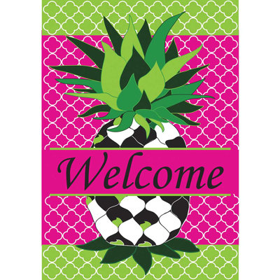 Flag Whimsy Pineapple Poly 13x18
