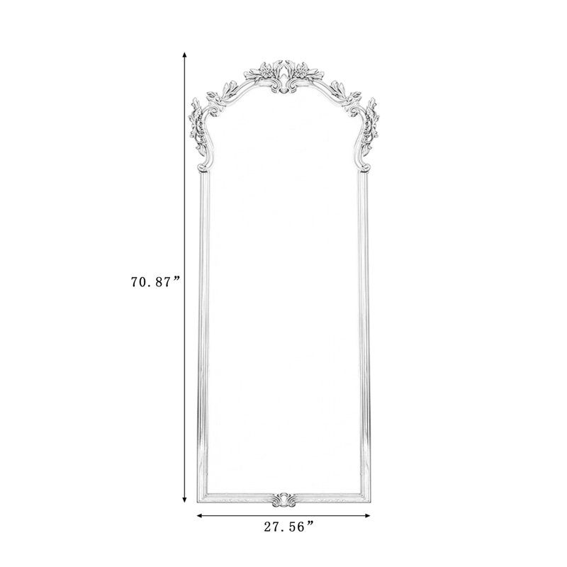 Free Form Manufactured Wood Full Length Mirrors, 70.87" H x 27.56" W
