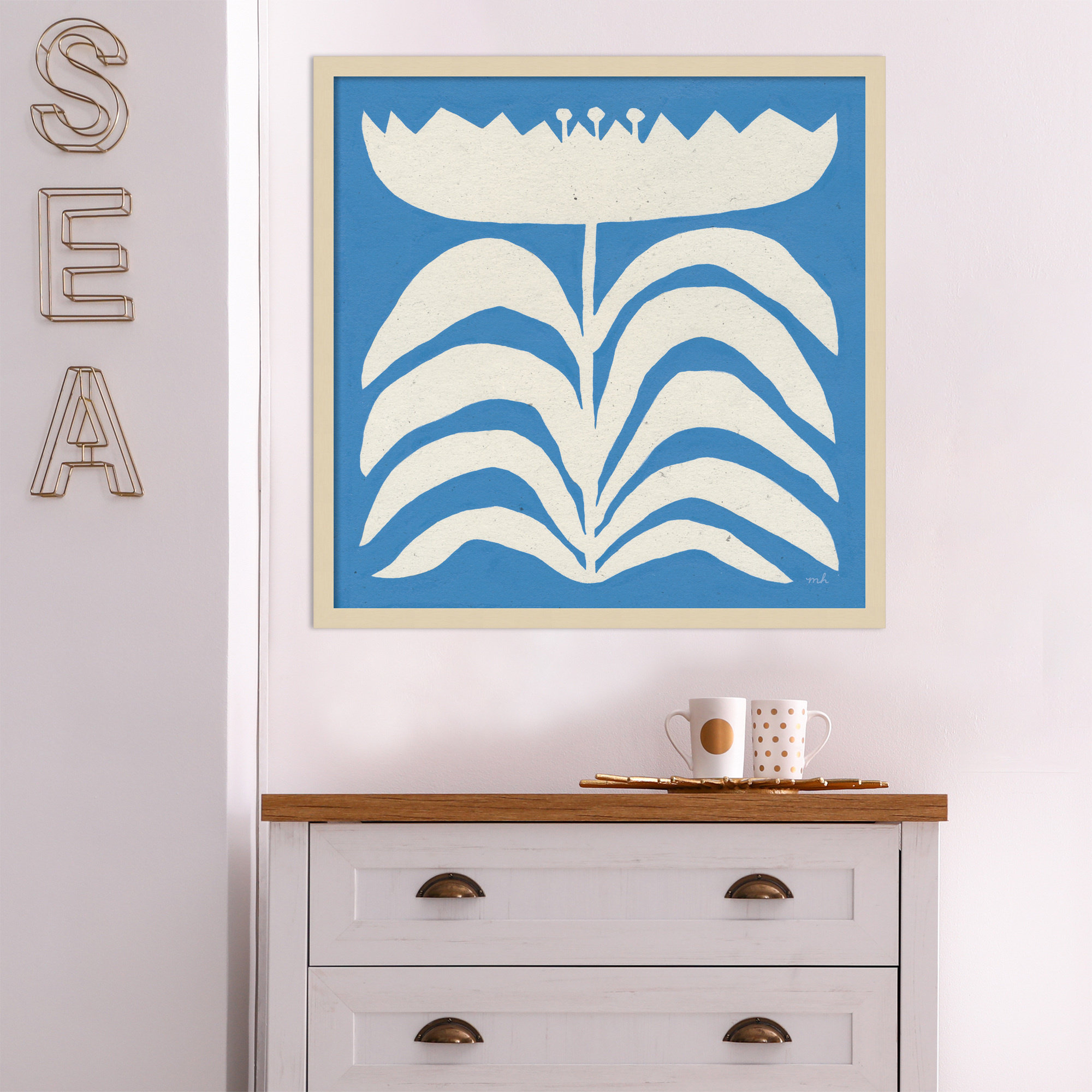 Delighted by Moira Hershey, Brown, 25" H x 25" W x 1" D