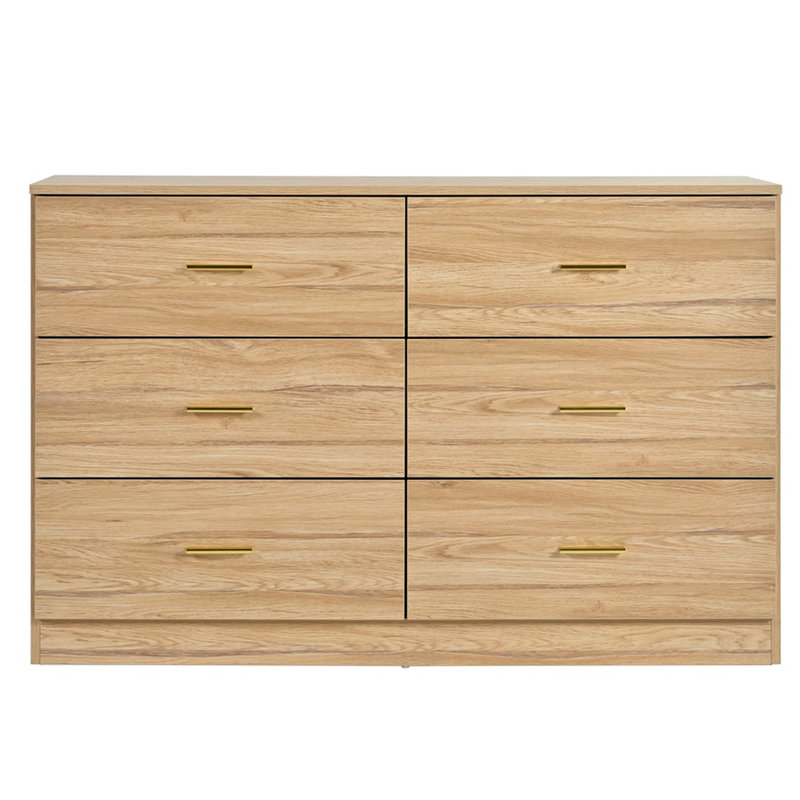 Armoire de chambre à coucher 6 - Naturel, grand rangement, rangement moderne naturel, grand,