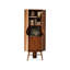 Armoire de coin en bois de noyer massif