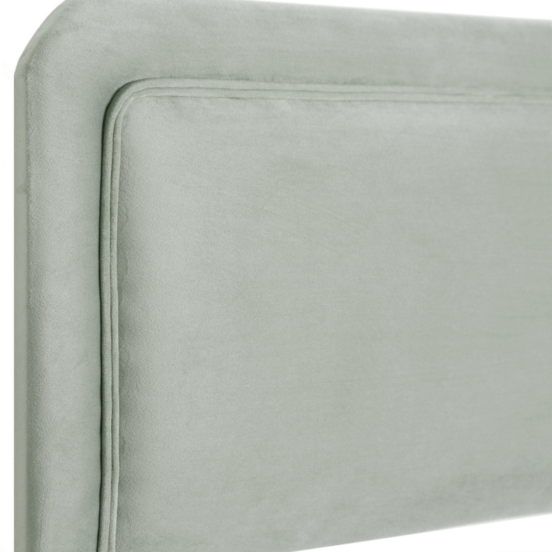 Wile Upholstered Headboard, Kingsize (5'), Sage, Velvet