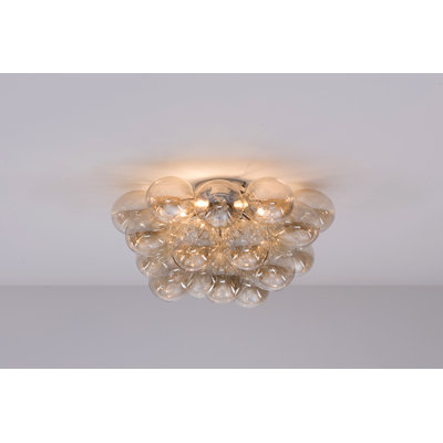 Abdurrahman Glass Semi Flush Mount
