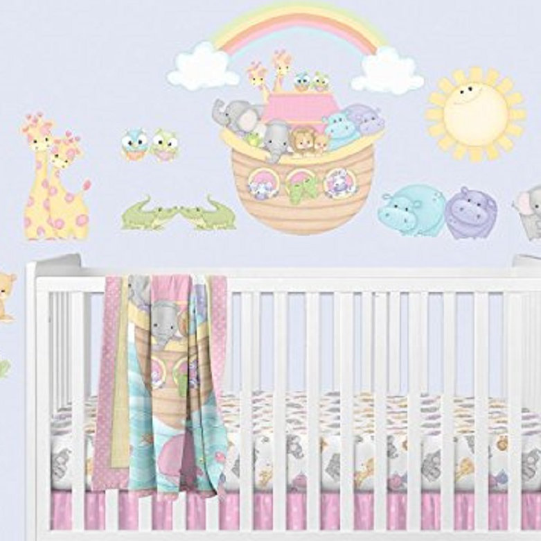 13 - Piece Wall Sticker / Decal, Pink