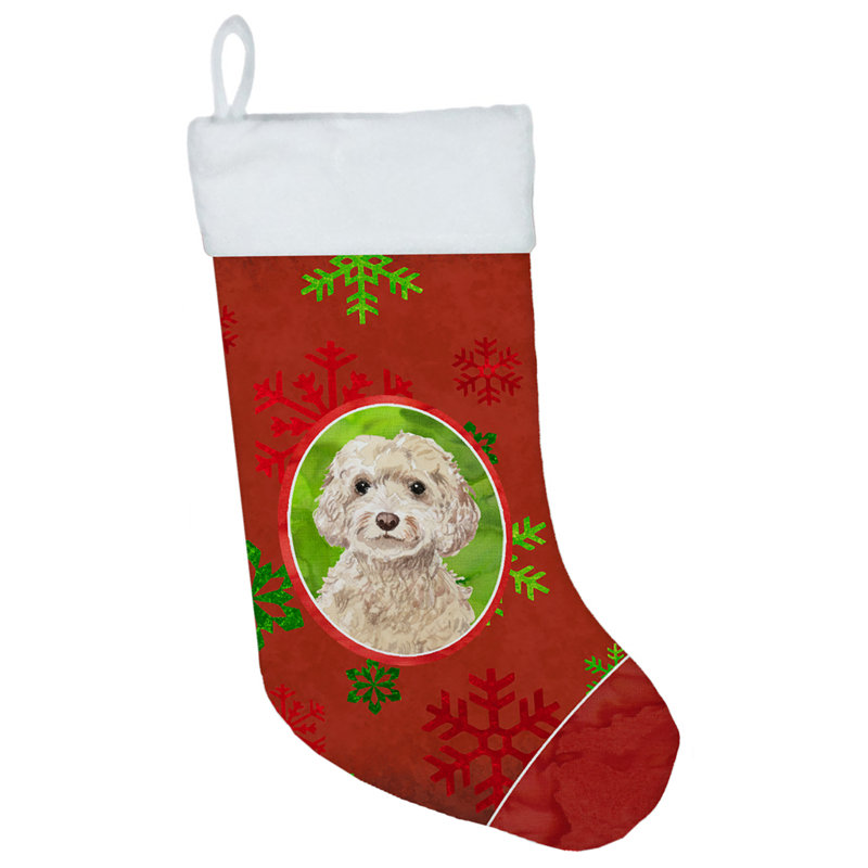Chaussette de Noël, Cockapoo champagne