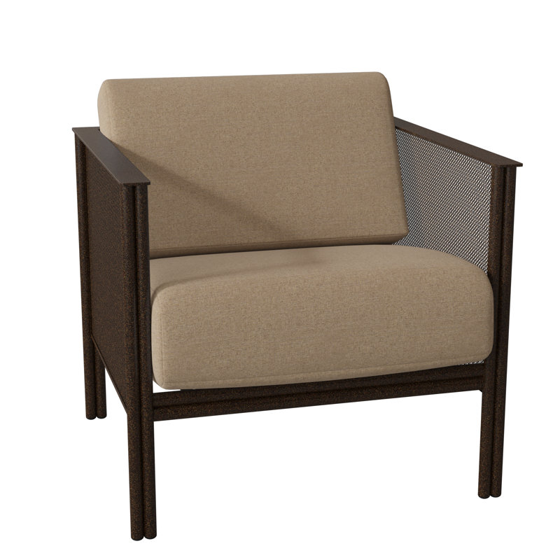 Jax Outdoor Lounge Chair, Weathered White, Sesame