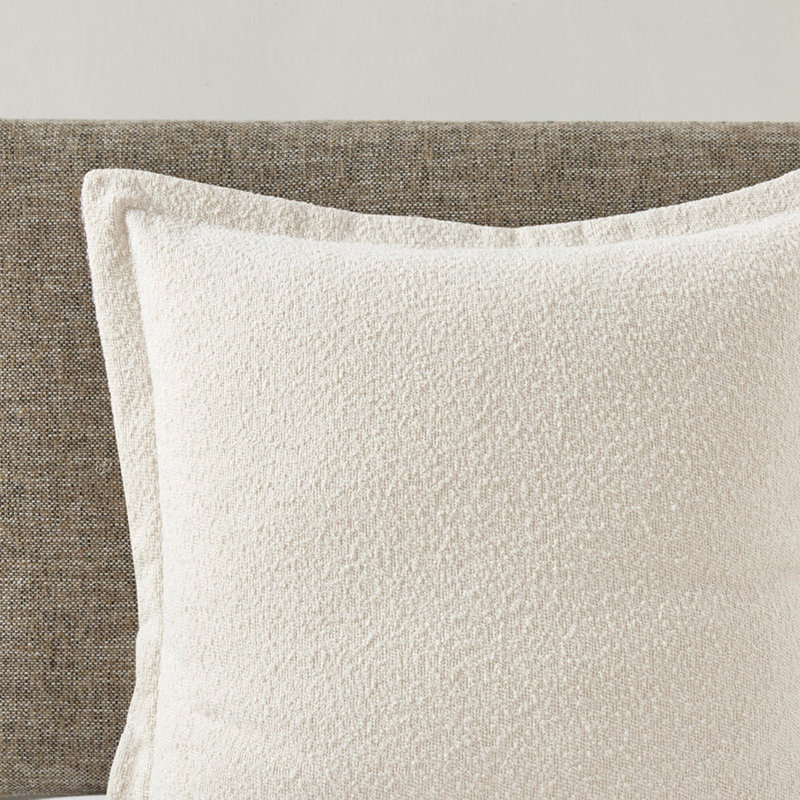 Ensemble d'édredon surdimensionné à rayures en jacquard avec taies décoratives européennes et coussins décoratifs