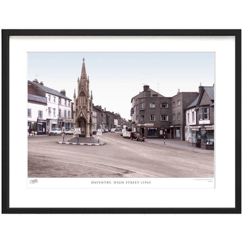 Daventry, High Street C1965 by Francis Frith - Single Picture Frame Print, 40cm H x 50cm W x 2.3cm D