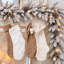Snowy Stockbridge Pre-Lit 9 Foot. Flocked Garland with Twinkle Lights and Silver Glitter Pinecones