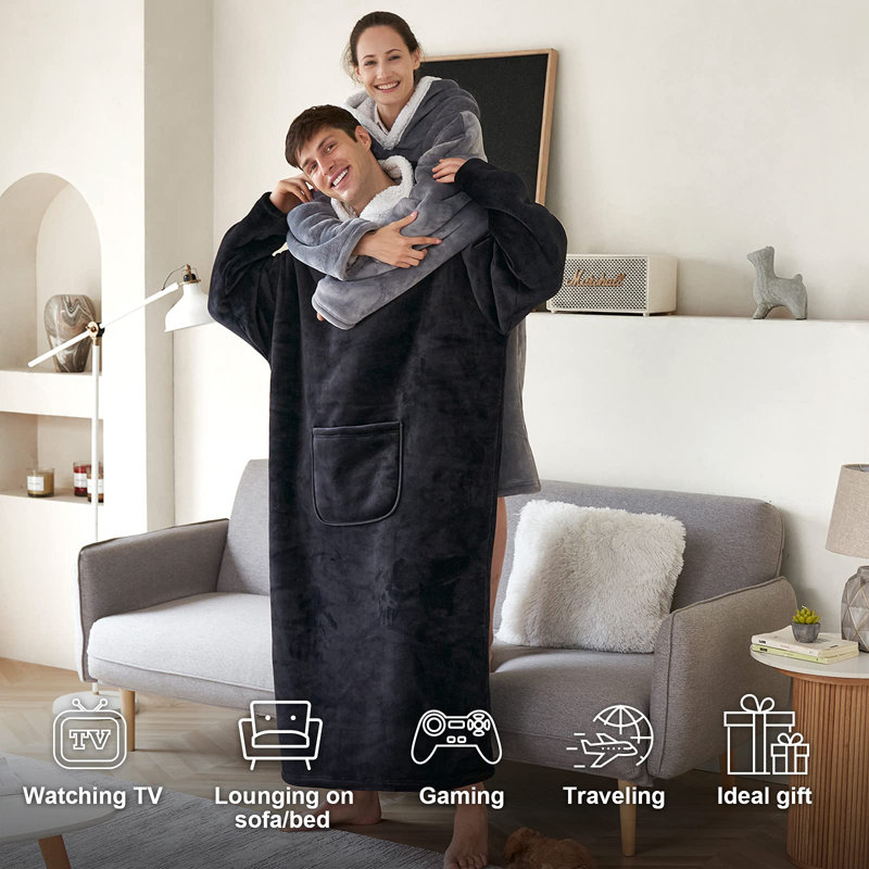 Renningers Throw Blanket, Black