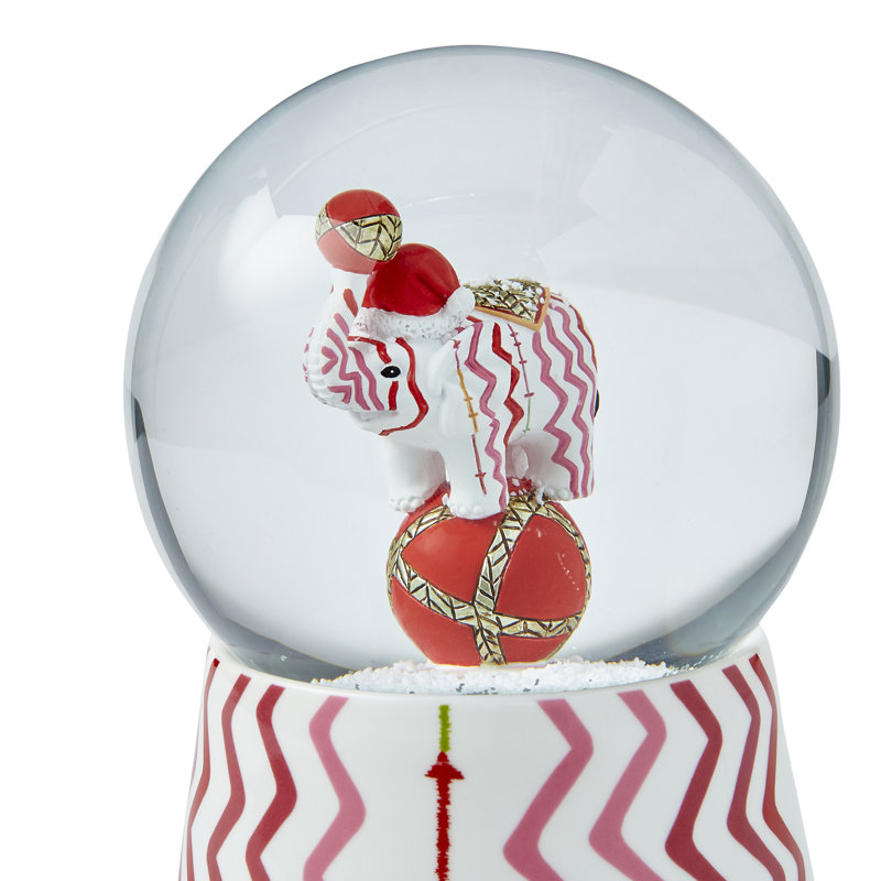 Kit Kemp Christmas Rik Rak Elephant Snow Globe