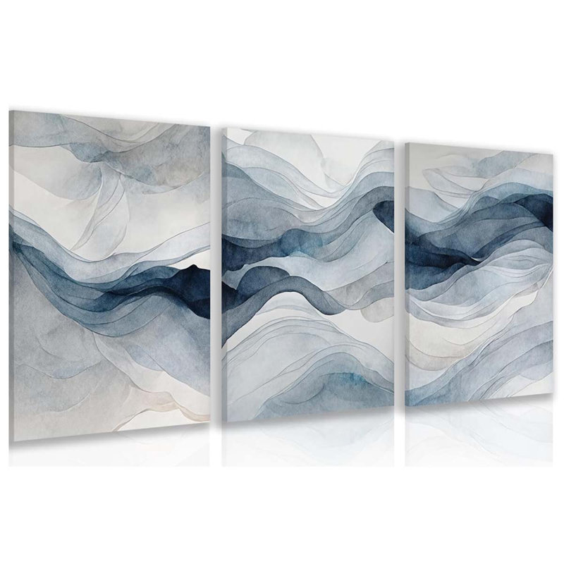 3 Piece Wrapped Canvas Print, 40 cm H x 30 cm W